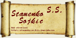 Stamenko Sojkić vizit kartica